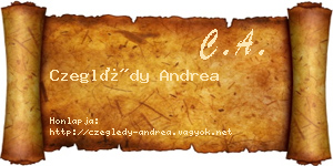 Czeglédy Andrea névjegykártya
