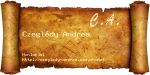 Czeglédy Andrea névjegykártya