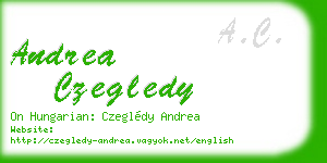 andrea czegledy business card